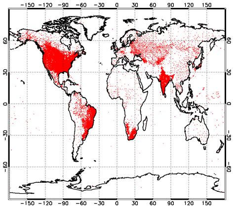 Location of Global Historical Network-Daily (National Climatic Data ...