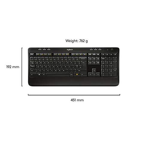 Logitech MK520 Wireless Keyboard and Mouse Combo — Keyboard and Mouse, Long Battery Life, Secure ...