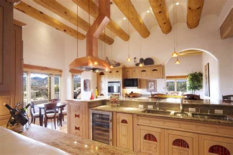 A homey Santa Fe style kitchen. | Kitchen styling, Kitchen inspirations, Kitchen design
