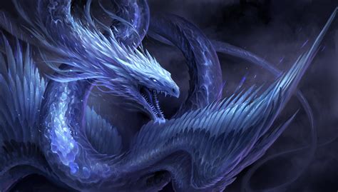 Blue Crystal Dragon by sandara on DeviantArt