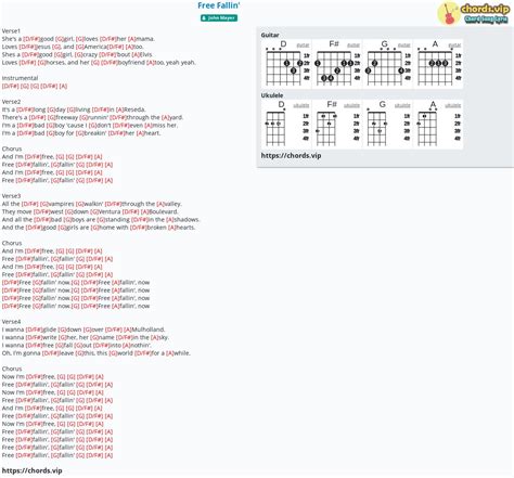 Chord: Free Fallin' - tab, song lyric, sheet, guitar, ukulele | chords.vip