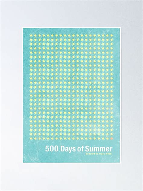 ""500 Days of Summer"-minimalist poster design" Poster for Sale by ...