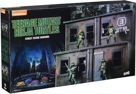 Neca tmnt cartoon street scene diorama - feltoninstitute.com