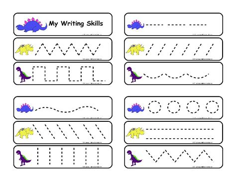 Writing Skills For Kindergarten Worksheets