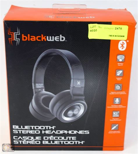 BLACKWEB BLUETOOTH STEREO HEADPHONES