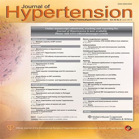 Hypertension in India : Journal of Hypertension