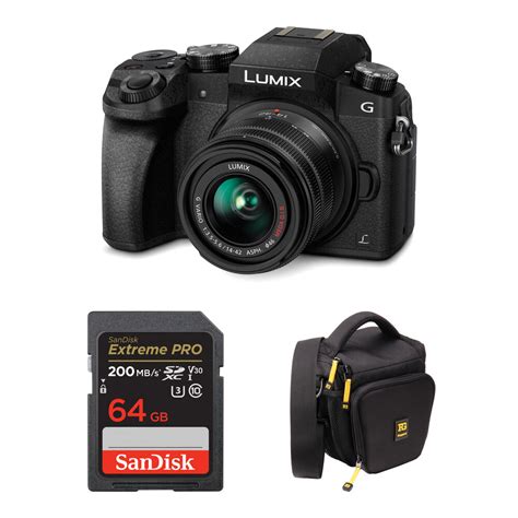 Panasonic Lumix G7 Mirrorless Camera with 14-42mm Lens and