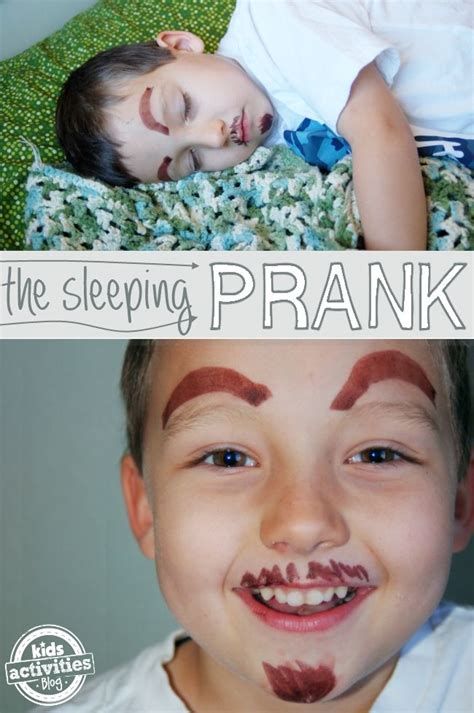 Sleeping Boy Prank | Pranks for kids, Funny pranks for kids, Funny april fools pranks