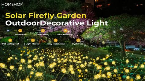 Solar powered garden lights | Outdoor waterproof led firefly lighting