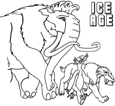 Ice Age Characters Walking coloring page - Download, Print or Color ...