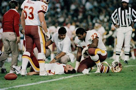 Anniversary of Theismann’s career-ending injury marked by another broken leg - National ...