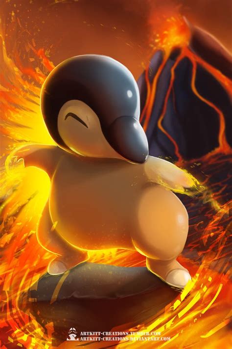 Cyndaquil by https://artkitt-creations.deviantart.com on @DeviantArt | Pokemon realistic ...