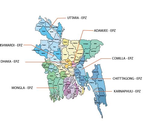 Bangladesh EPZs or Export Processing Zones - List of EPZ in Bangladesh