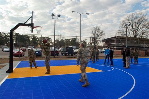 DVIDS - Images - Team Pope Opens New Basketball Courts with Ribbon ...