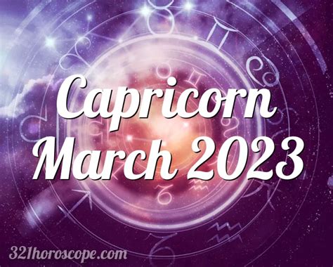 Horoscope Capricorn March 2023 - tarot monthly horoscope