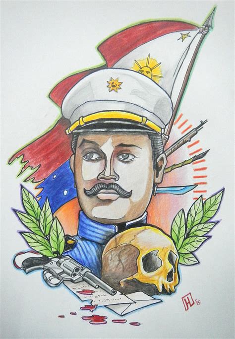 Heneral Luna Drawing by Heinrich Kampat Lezama