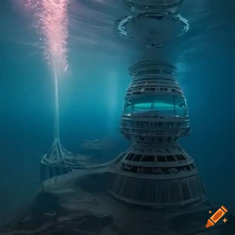 Futuristic underwater stations on Craiyon