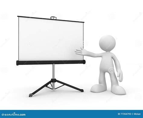 Man Presentation 3d Illustration Stock Illustration - Illustration of design, icon: 77354793