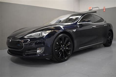 2013 Tesla Model S Performance 2013 Tesla Model S Performance 80671 Miles Blue Metallic 4D Sedan ...