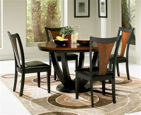 Coaster Boyer 5 Piece Round Contemporary Dining Set - USA Furniture ...