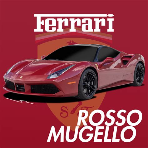 Ferrari Rosso Mugello | splash-paints