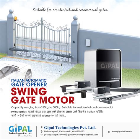 Automatic Swing Remote Gate Operators - Gipal Technology