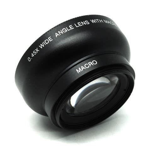 Lensa Super Wide Angle Lens 0.45x + Macro 12.5x for Smartphone - Black - JakartaNotebook.com