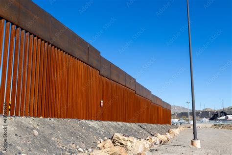 Landscapes at sunset in Ciudad Juarez Chihuahua Mexico border between ...