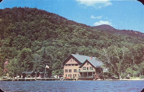 Vintage Travel Postcards: Blue Mountain Lake, New York