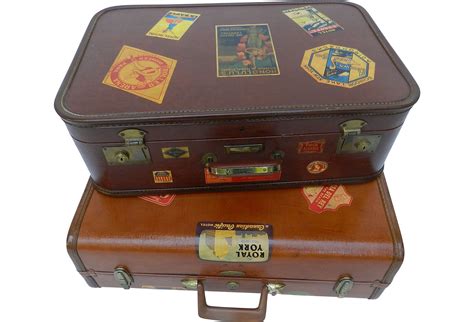 I love old suitcases with stickers for use as decorative storage. | Old ...