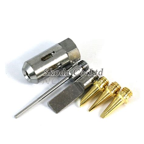 Free shipping 6 pcs Flame Butane Gas Soldering Tips+nozzle Butane Gas solder tip for MT 100 HT ...