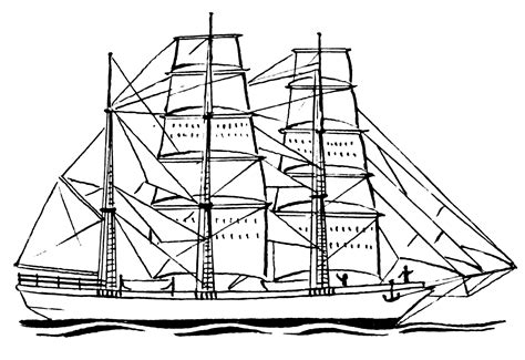 Sail Boat Line Drawing at GetDrawings | Free download