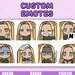 8x E-girl Blonde Hair Emotes, Emojis, Sub Emotes for Twitch, Youtube, Discord, Cute Emotes Chibi ...