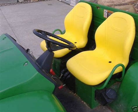 TWO (2) HIGH BACK YELLOW SEATS 625I, 825I, 855D, 550, 850I, 6X4 JOHN DEERE GATORS #JF - Seat ...