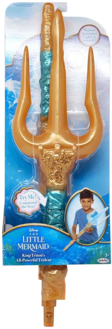 Disney The Little Mermaid King Tritons All-Powerfull Trident Roleplay Toy Jakks Pacific - ToyWiz