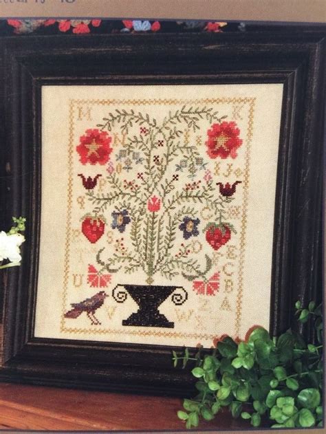 Details about Blackbird Designs STRAWBERRY GARDEN Loose Feathers 18 cross stitch pattern OOP ...