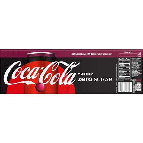 Coca-Cola® zero sugar, cherry 12 ct; 12 fl oz | Shipt