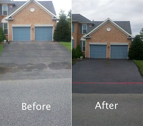 Driveway Sealcoating Before After Cloverhill | Outdoor structures, Driveway, Construction services