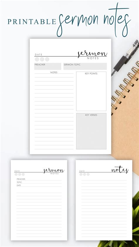 Sermon Notes Template: A Helpful Tool For Organizing Your Thoughts – chasiupaperstimes