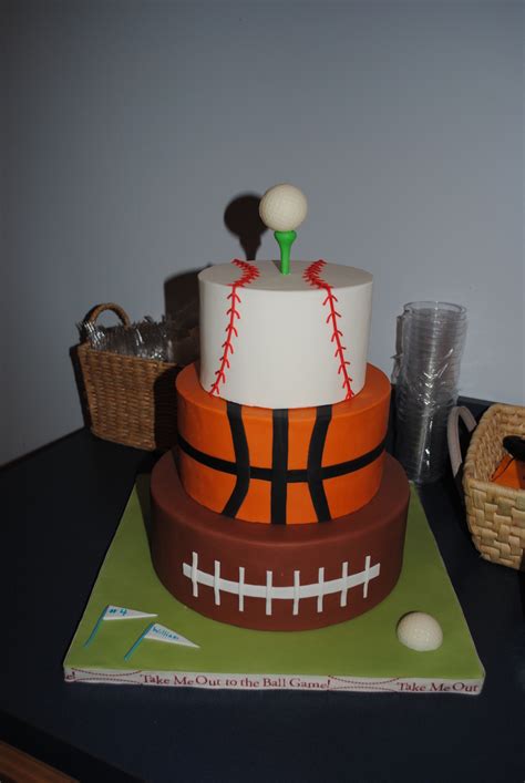 Sports Themed Birthday Cake - CakeCentral.com