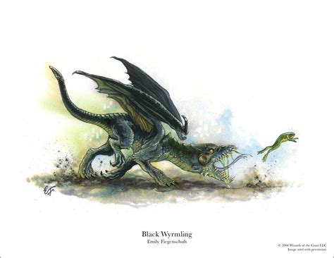 Baby Black Dragon 8.5 X 11 Print - Etsy