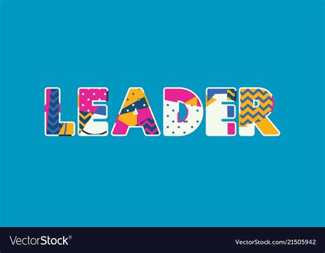 Leader concept word art Royalty Free Vector Image