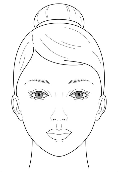 Premium Vector | Female face. Girl face. Format vector