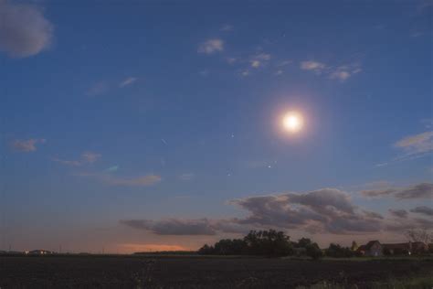 FREE IMAGE: Early Night Sky With Moon | Libreshot Public Domain Photos
