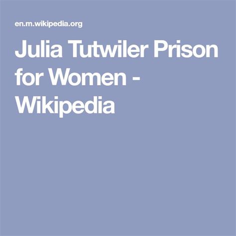 julia tutwiler prison for women - wikipediadia cover image with text that reads julia tutwiler ...