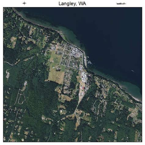 Aerial Photography Map of Langley, WA Washington