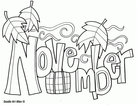 november coloring pages - Clip Art Library