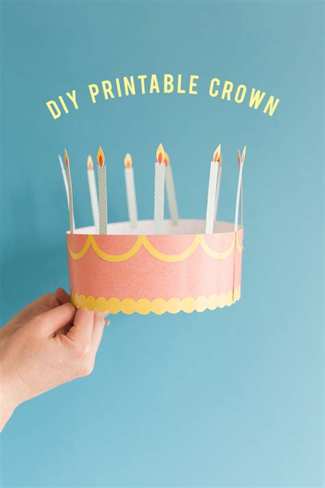 DIY printable birthday crown - The House That Lars Built