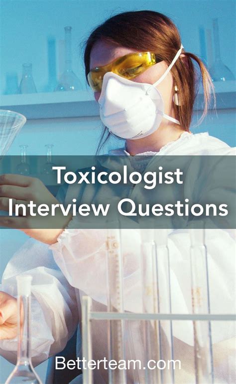 Toxicologist Interview Questions | Interview questions, Job description ...