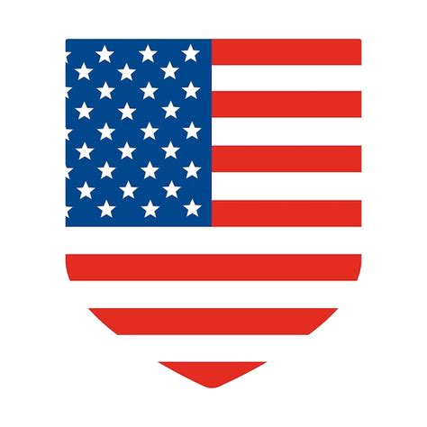 Premium Vector | Usa flag in design shape united state of america flag